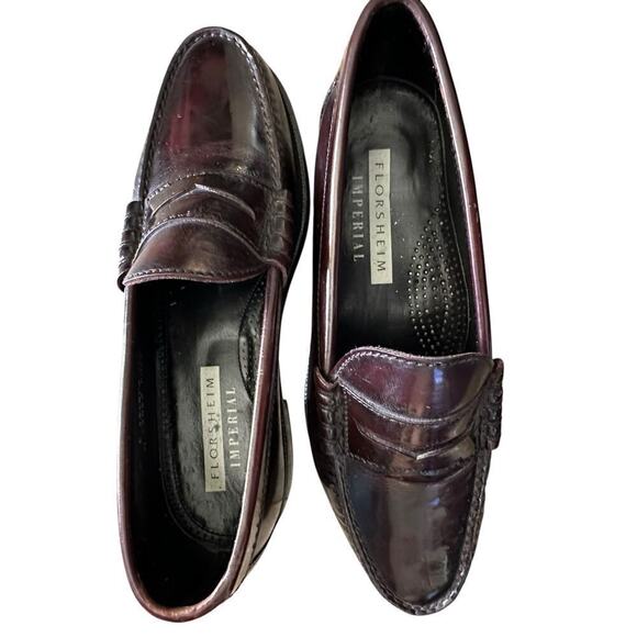 Florsheim Men\'s Red Berkley Leather Flex Moc Toe Penny Loafer Size 11 main image 9